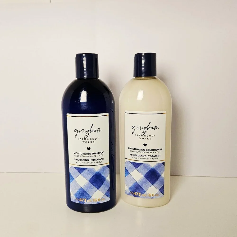 Bath and Body Works Gingham Shampoo and Conditioner Hair Care Set - Picture 1 of 1